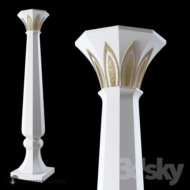 Column 003. Uzbek 3DS Max - thumbnail 3