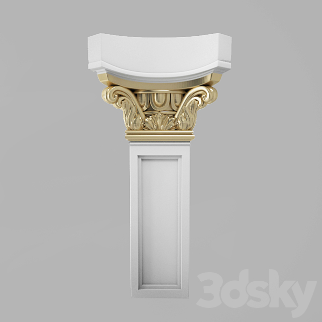 column 3DS Max Model - thumbnail 2