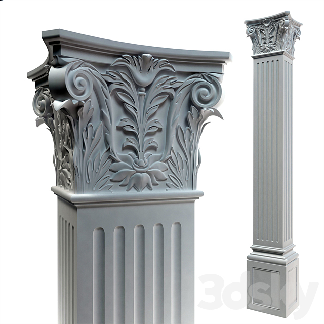 Column 3DS Max Model - thumbnail 2