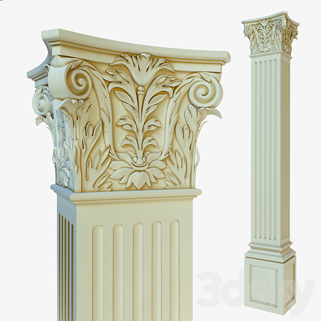 Column 3DS Max Model - thumbnail 3