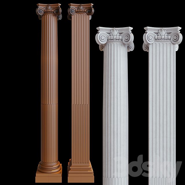 Column 3DS Max Model - thumbnail 2