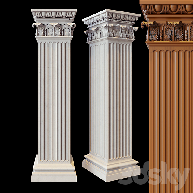 column 3DSMax File - thumbnail 1