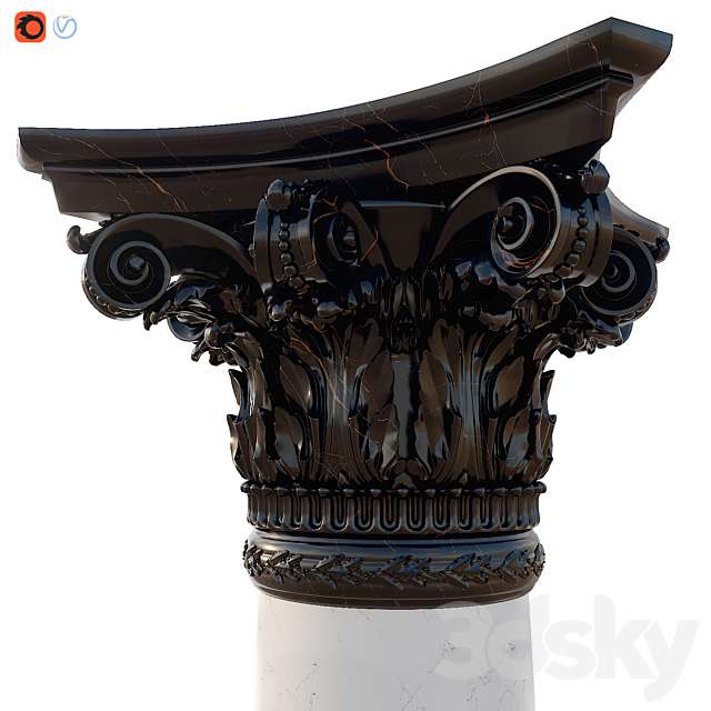 Column corinthian order 3DSMax File - thumbnail 2