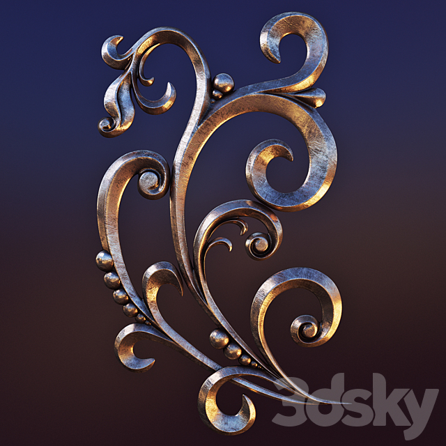 copper pattern 3ds Max - thumbnail 1