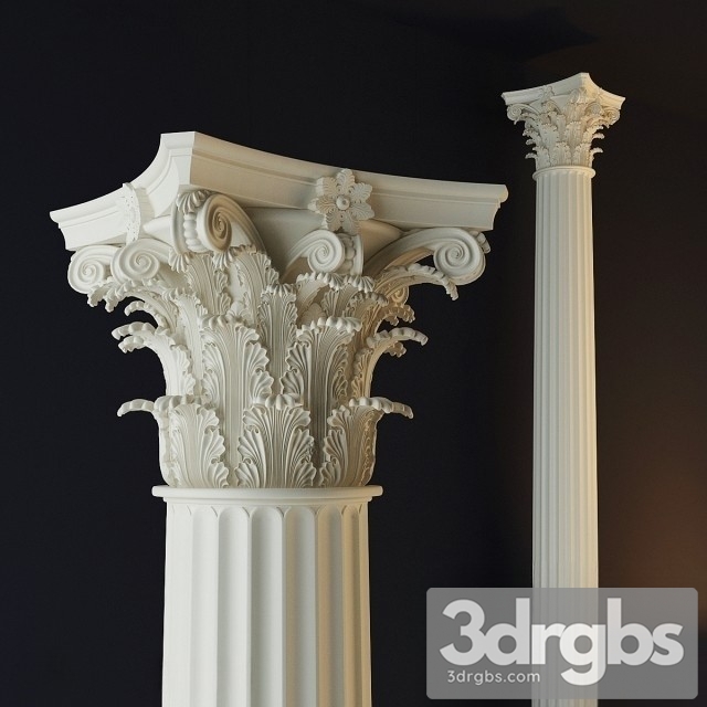 Corinthian Order 01 3dsmax Download - thumbnail 1