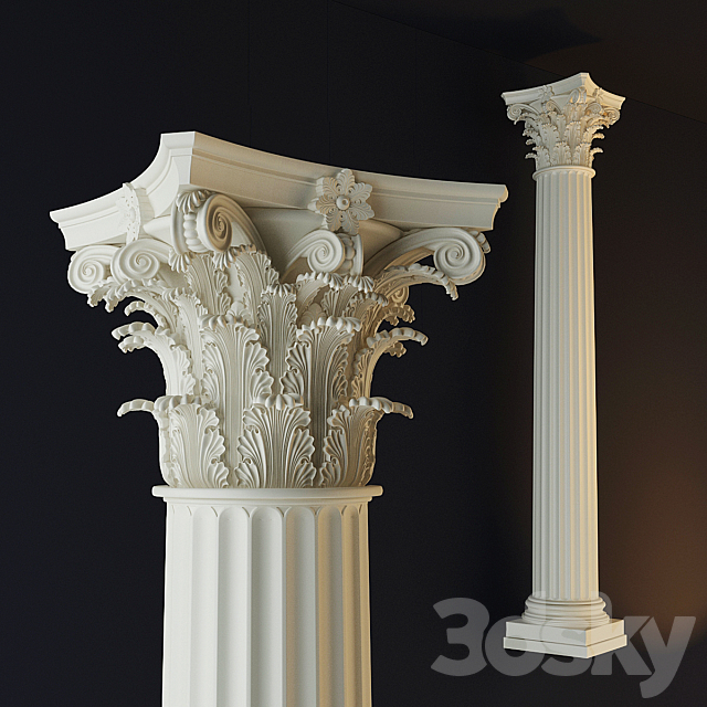 Corinthian order 3DSMax File - thumbnail 1