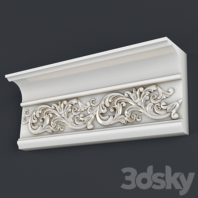 Cornice 3DS Max Model - thumbnail 2