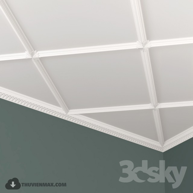 Cornice Arabesco K972 3DS Max - thumbnail 3