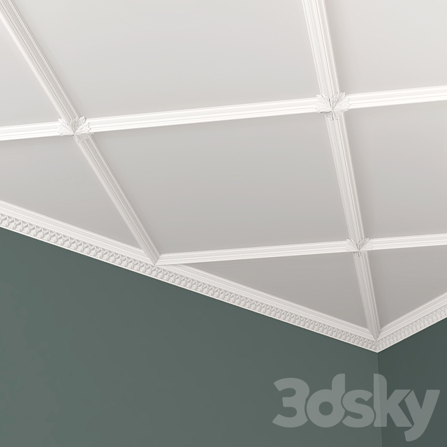 Cornice Arabesco K972 3DSMax File - thumbnail 1