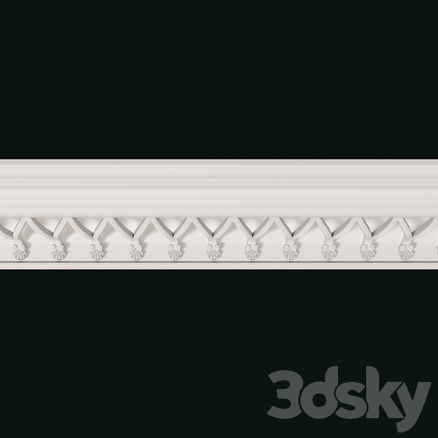 Cornice Arabesco K972 3DSMax File - thumbnail 2