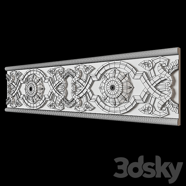 Cornice of the Arcade F-42 3DS Max Model - thumbnail 2