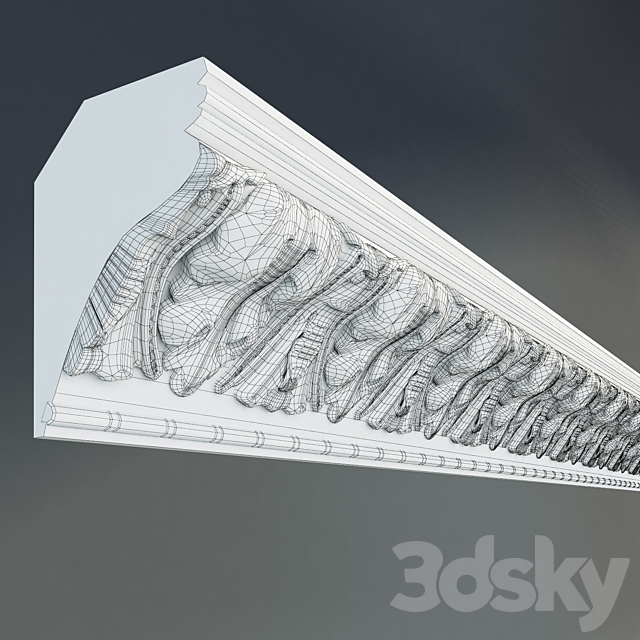 Cornice “Peterhof” K25 3DS Max Model - thumbnail 3