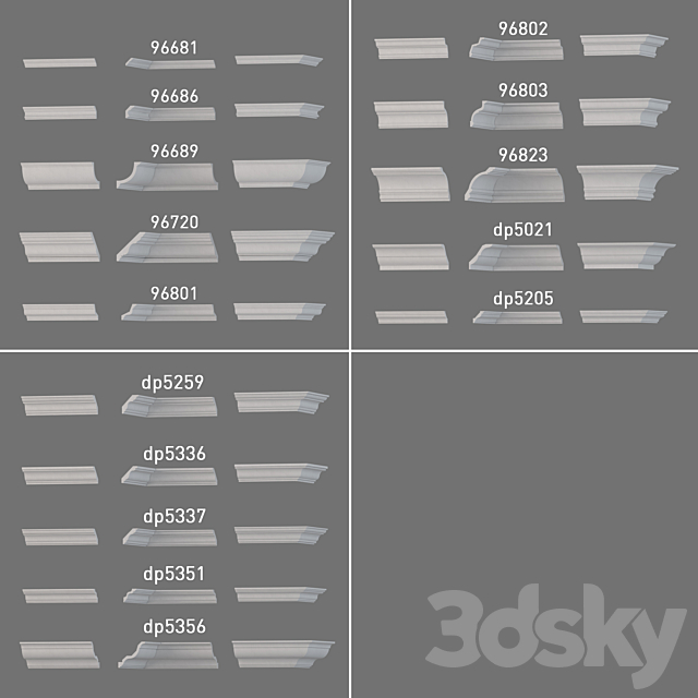 Cornices Decomaster 3DSMax File - thumbnail 3