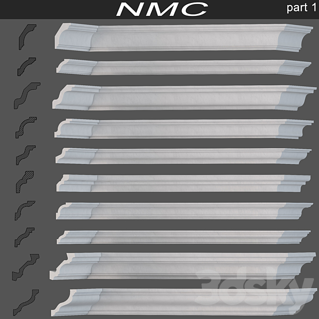 Cornices NMC (part 1) 3DSMax File - thumbnail 1