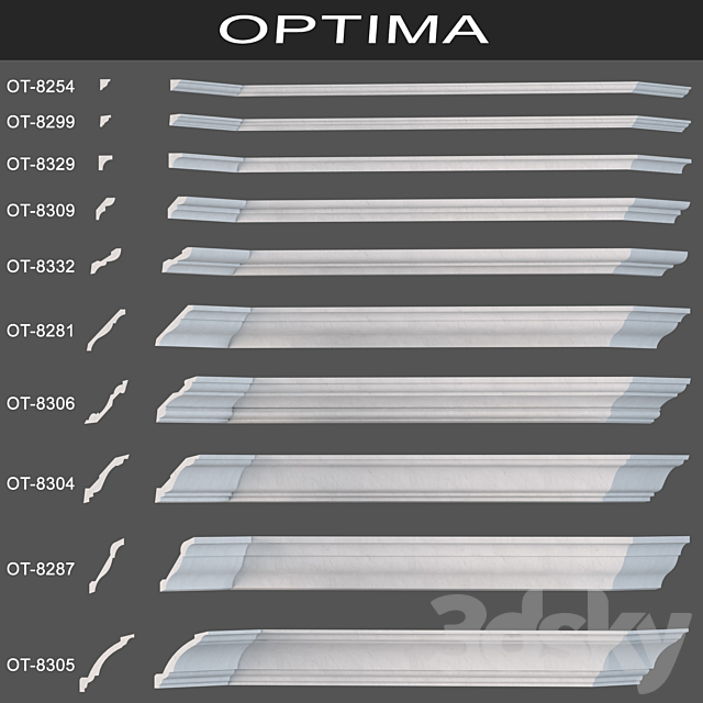 Cornices optima 3DSMax File - thumbnail 1