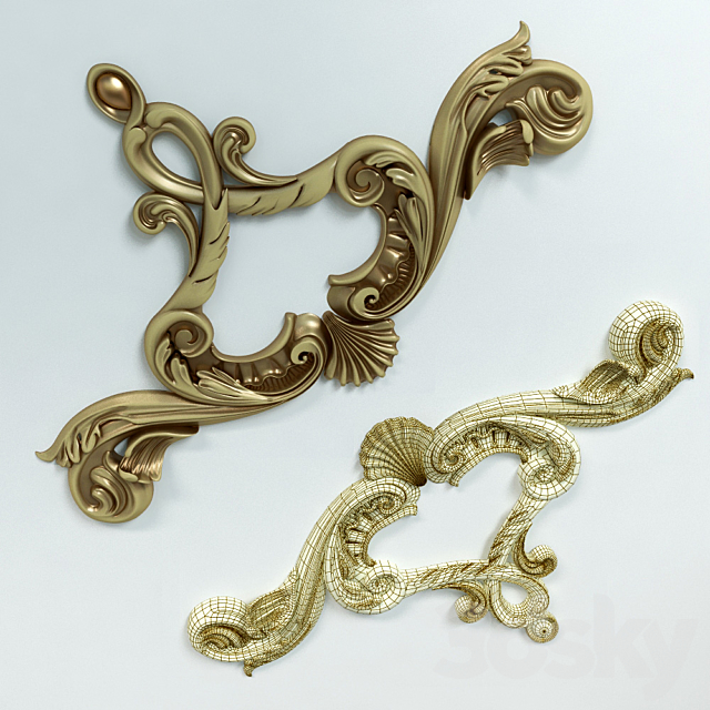 Decor Baroque 3ds Max - thumbnail 1