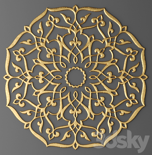 Decor for the ceiling. 3DS Max Model - thumbnail 2