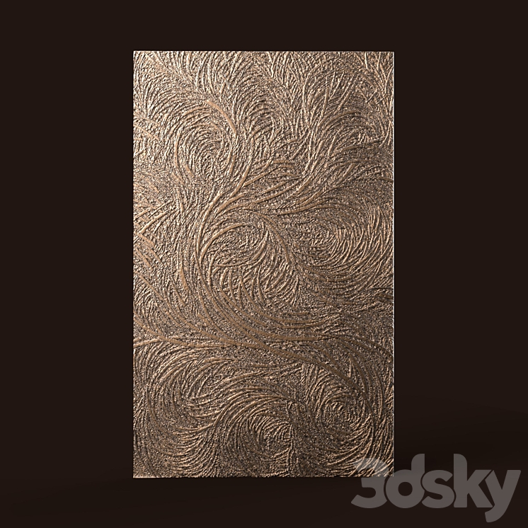 Decor for wall 3d Panel 3DS Max - thumbnail 1