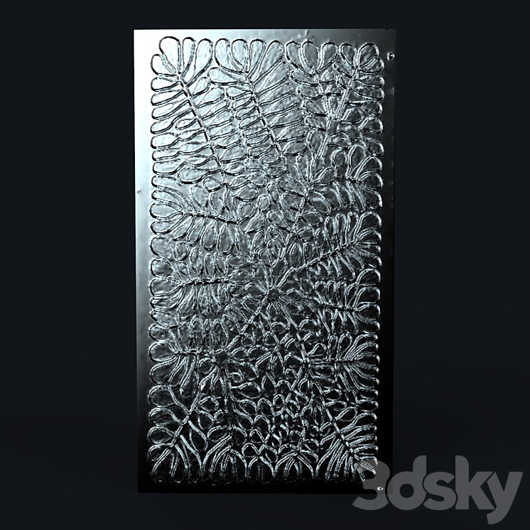 Decor for wall 3d Panel 3DS Max - thumbnail 1