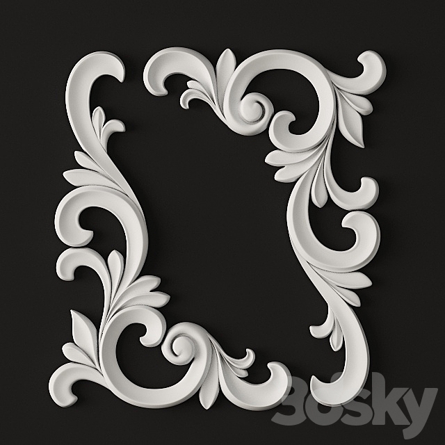 Decorative corner elements. 3DSMax File - thumbnail 2