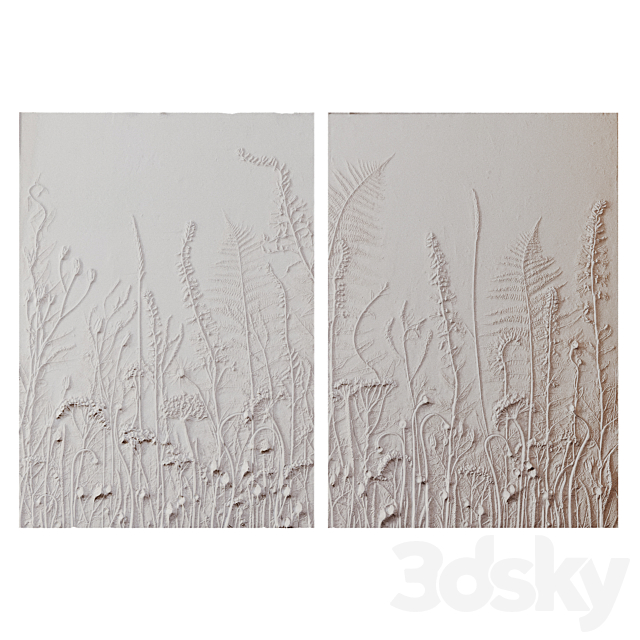 Decorative gypsum panel 9 3ds Max - thumbnail 1