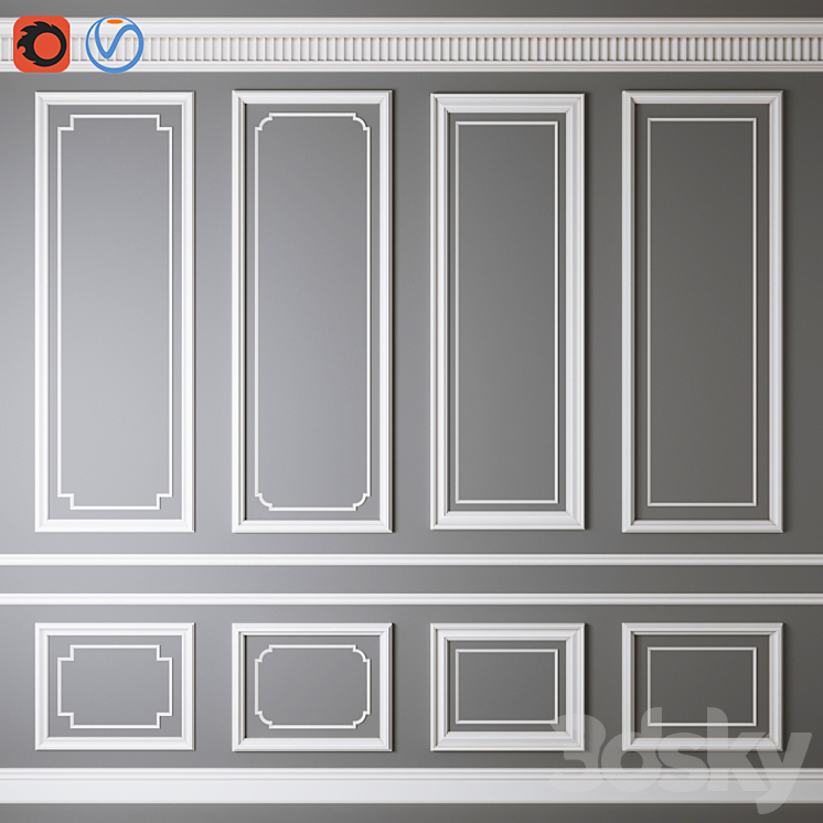 Decorative molding_011 3DS Max - thumbnail 1