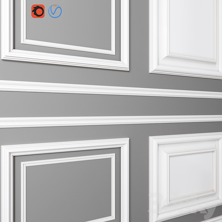 Decorative molding_09 3DS Max - thumbnail 2