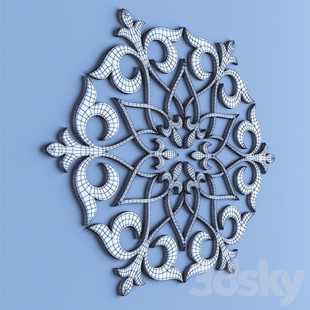 Decorative panel – 10 3DS Max Model - thumbnail 2