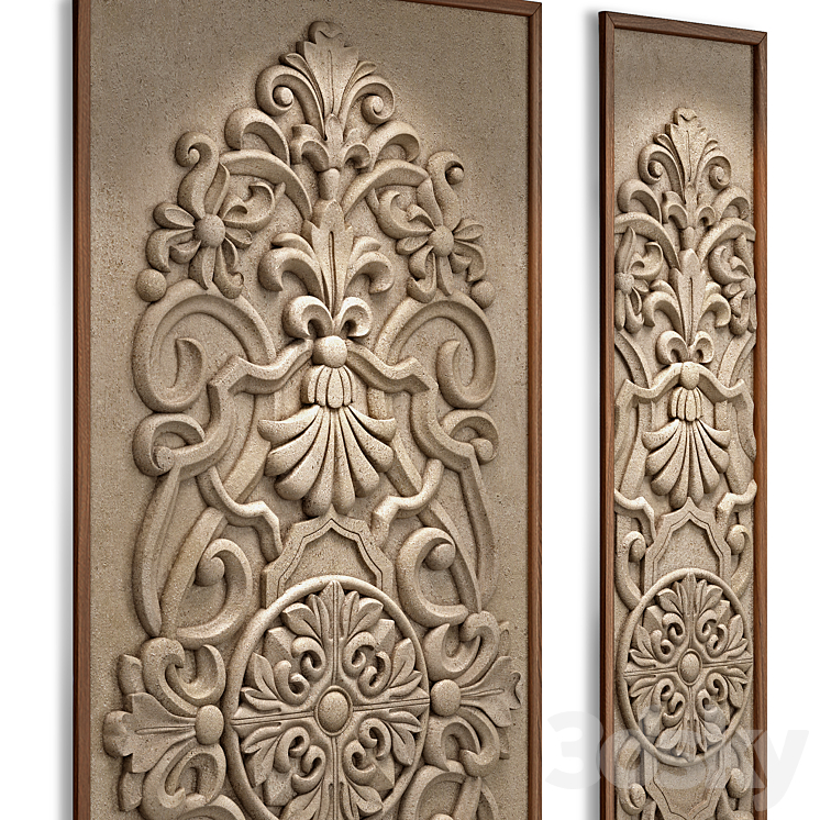 Decorative panel MEMORY 3DS Max Model - thumbnail 2