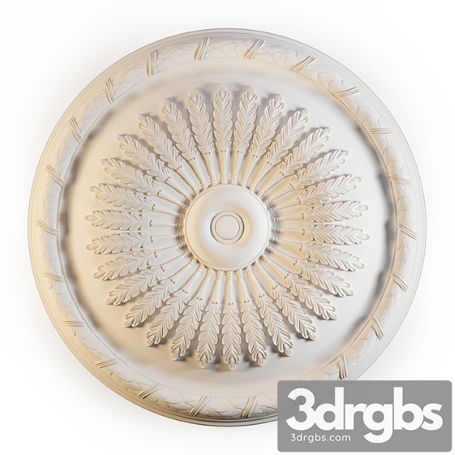 Decorative plaster Ceiling rose perfect b3062 3dsmax Download - thumbnail 1