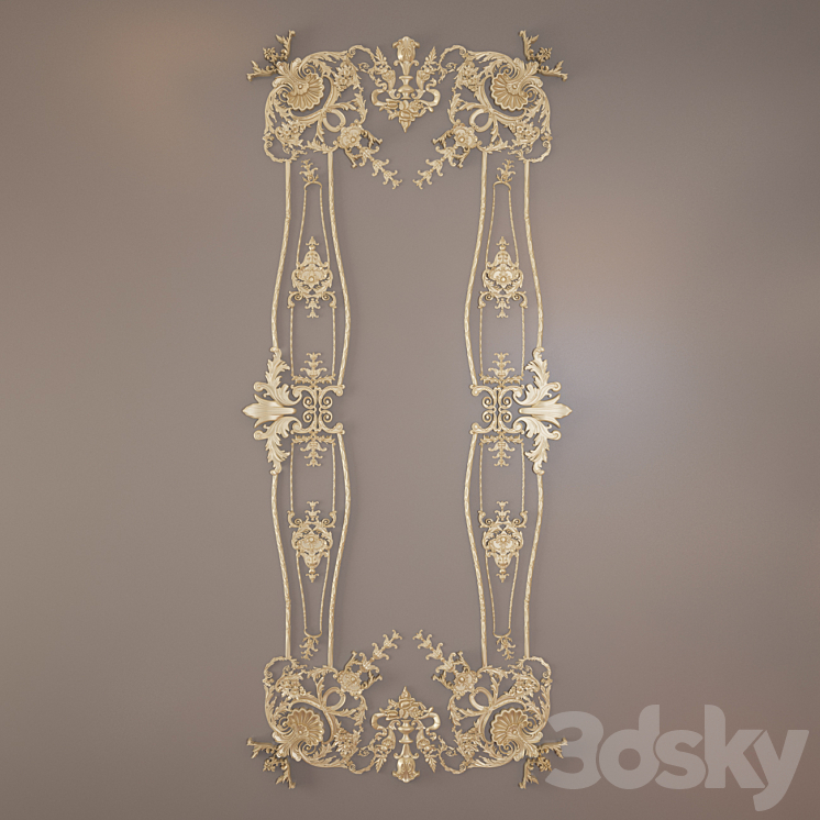 Decorative Plaster Element AM 3DS Max - thumbnail 2