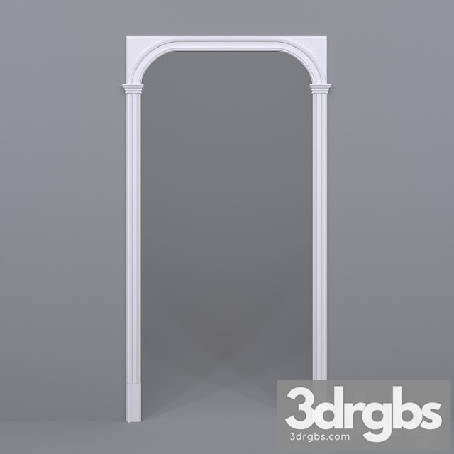 Decorative plaster Europlast 002 arch 3dsmax Download - thumbnail 1