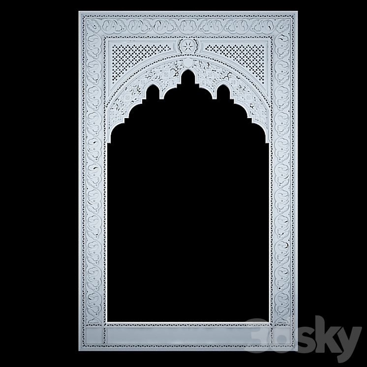 Decorative plaster (Moroccan Style) 3DS Max - thumbnail 1