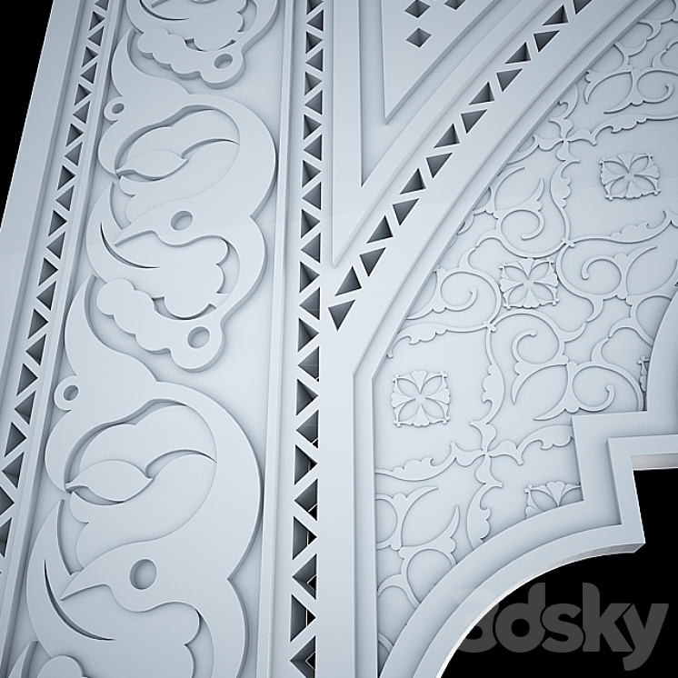 Decorative plaster (Moroccan Style) 3DS Max - thumbnail 2