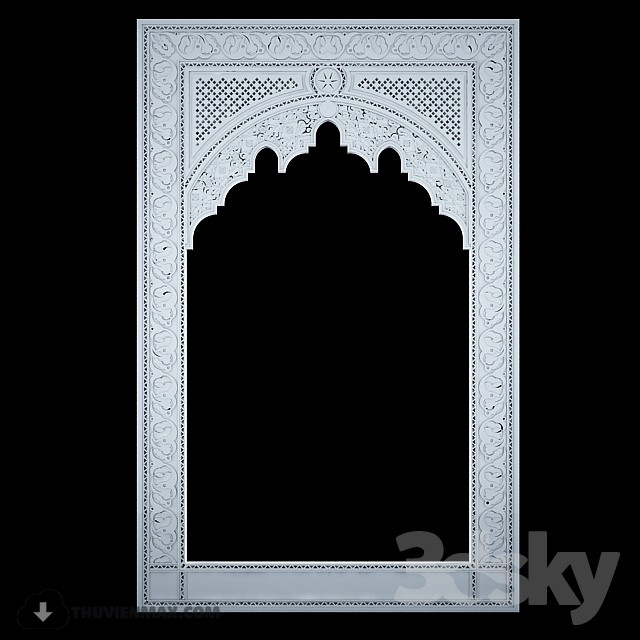 Decorative plaster (Moroccan Style) 3DS Max - thumbnail 3