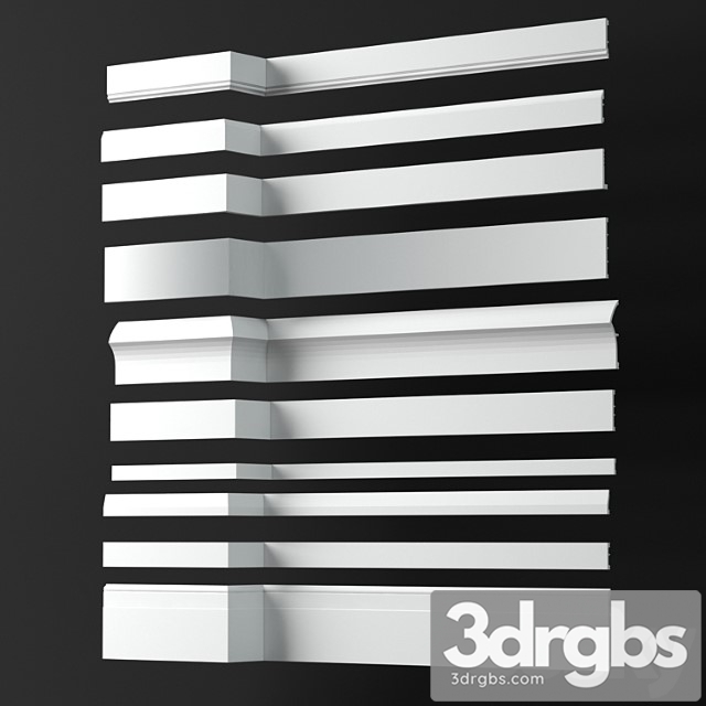 Decorative plaster Skirting boards collection – orac decor p.2 3dsmax Download - thumbnail 1