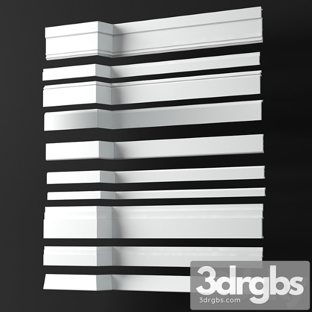 Decorative plaster Skirting boards collection – orac decor p.3 3dsmax Download - thumbnail 1