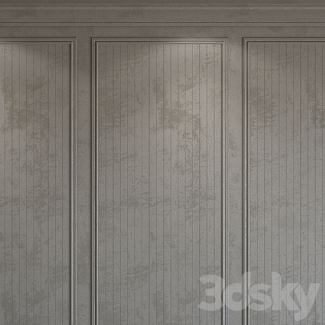 Decorative plaster with molding 182 3DS Max Model - thumbnail 4