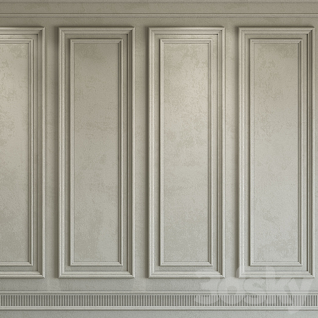 Decorative plaster with molding 184 3DSMax File - thumbnail 4