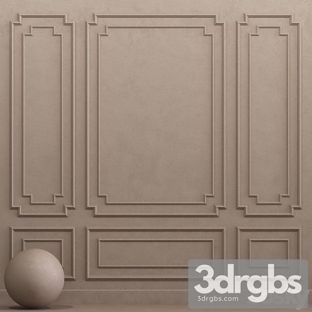 Decorative Plaster With Molding 21 3dsmax Download - thumbnail 1