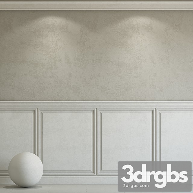 Decorative Plaster With Molding 229 3dsmax Download - thumbnail 1