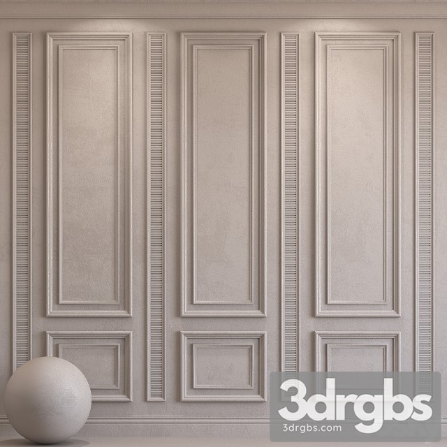 Decorative Plaster With Molding 28 3dsmax Download - thumbnail 1