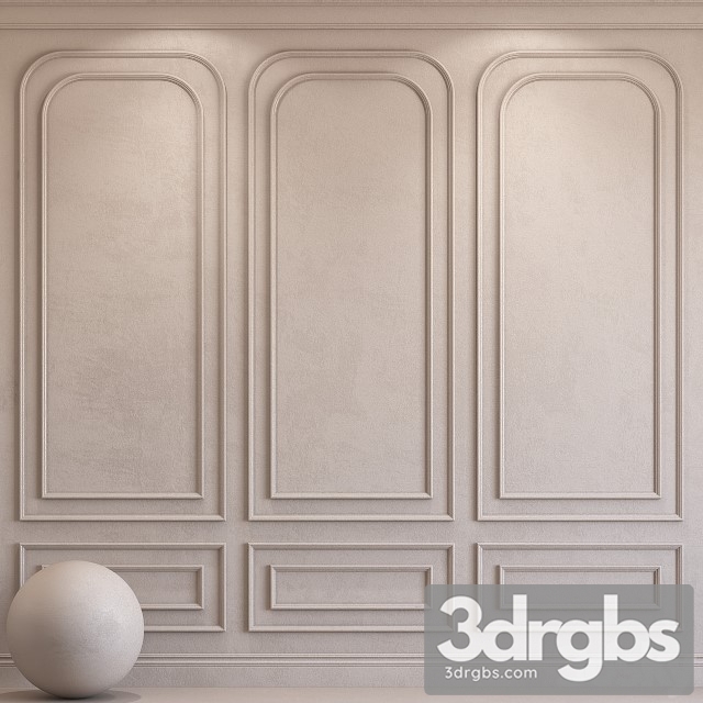 Decorative Plaster With Molding 33 3dsmax Download - thumbnail 1