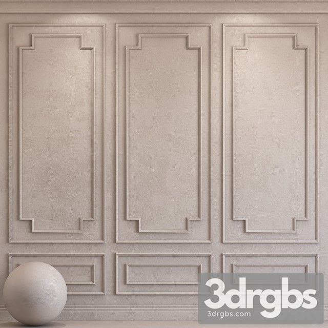 Decorative Plaster With Molding 34 3dsmax Download - thumbnail 1