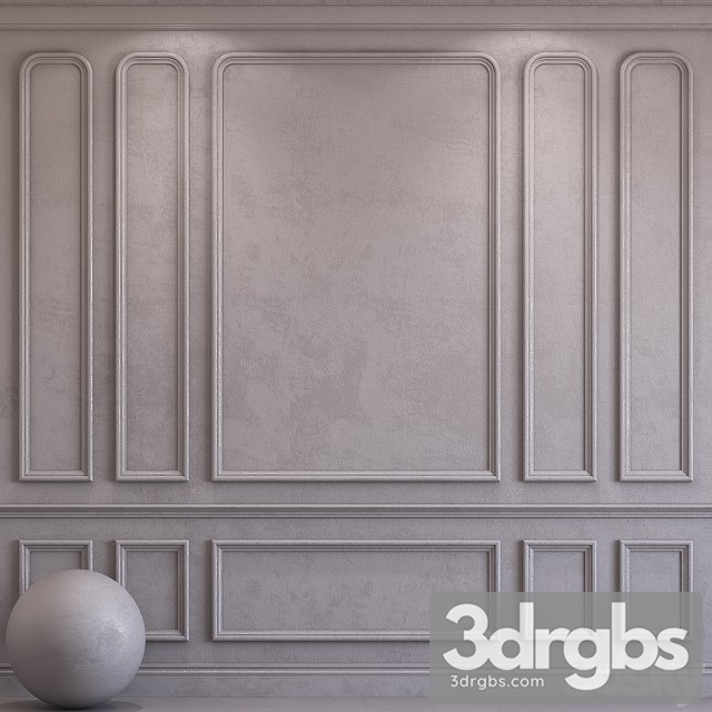 Decorative Plaster With Molding 43 3dsmax Download - thumbnail 1