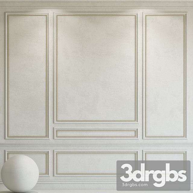 Decorative Plaster With Molding 96 3dsmax Download - thumbnail 1