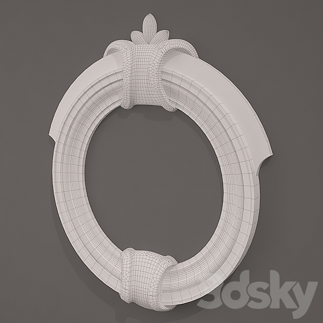 Framing the round window (type 4) 3DS Max Model - thumbnail 2