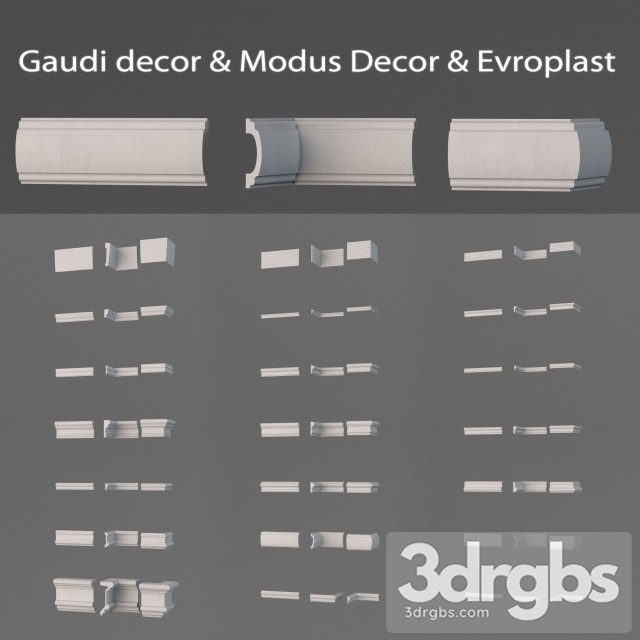 Gaudi Modus Decor Europlast 02 3dsmax Download - thumbnail 1