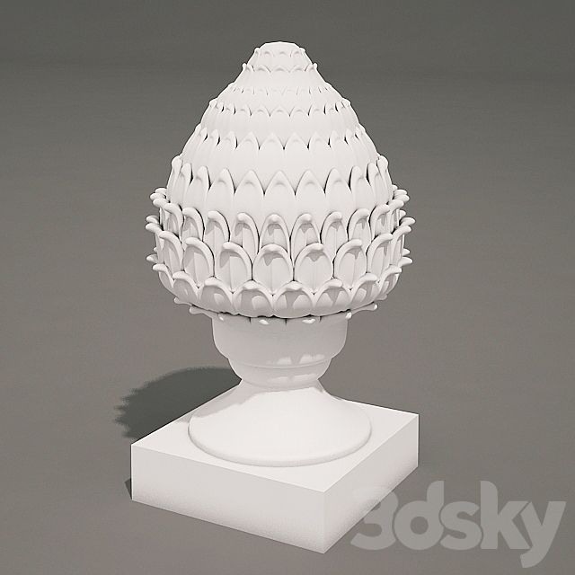 Head Artichoke 3DSMax File - thumbnail 1