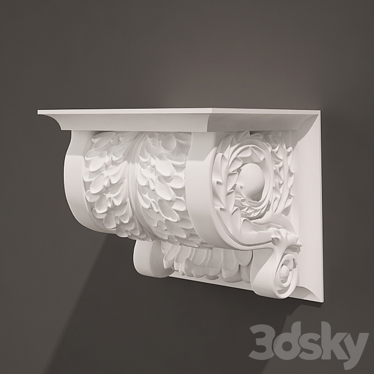 Holder Antique Style 0.2 3DS Max - thumbnail 1